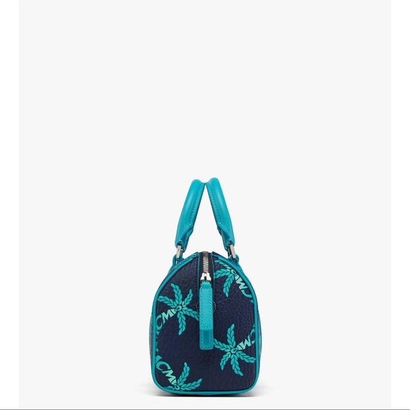 MCM Ella Boston Bag In Palm Canvas NWT - Picture 2 of 6